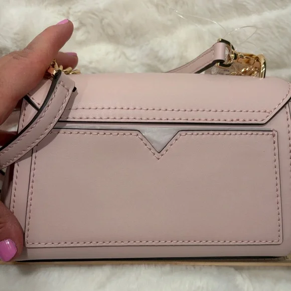 Michael Kors Light Pink Clutch with Gold Chain - Picture 9 of 10